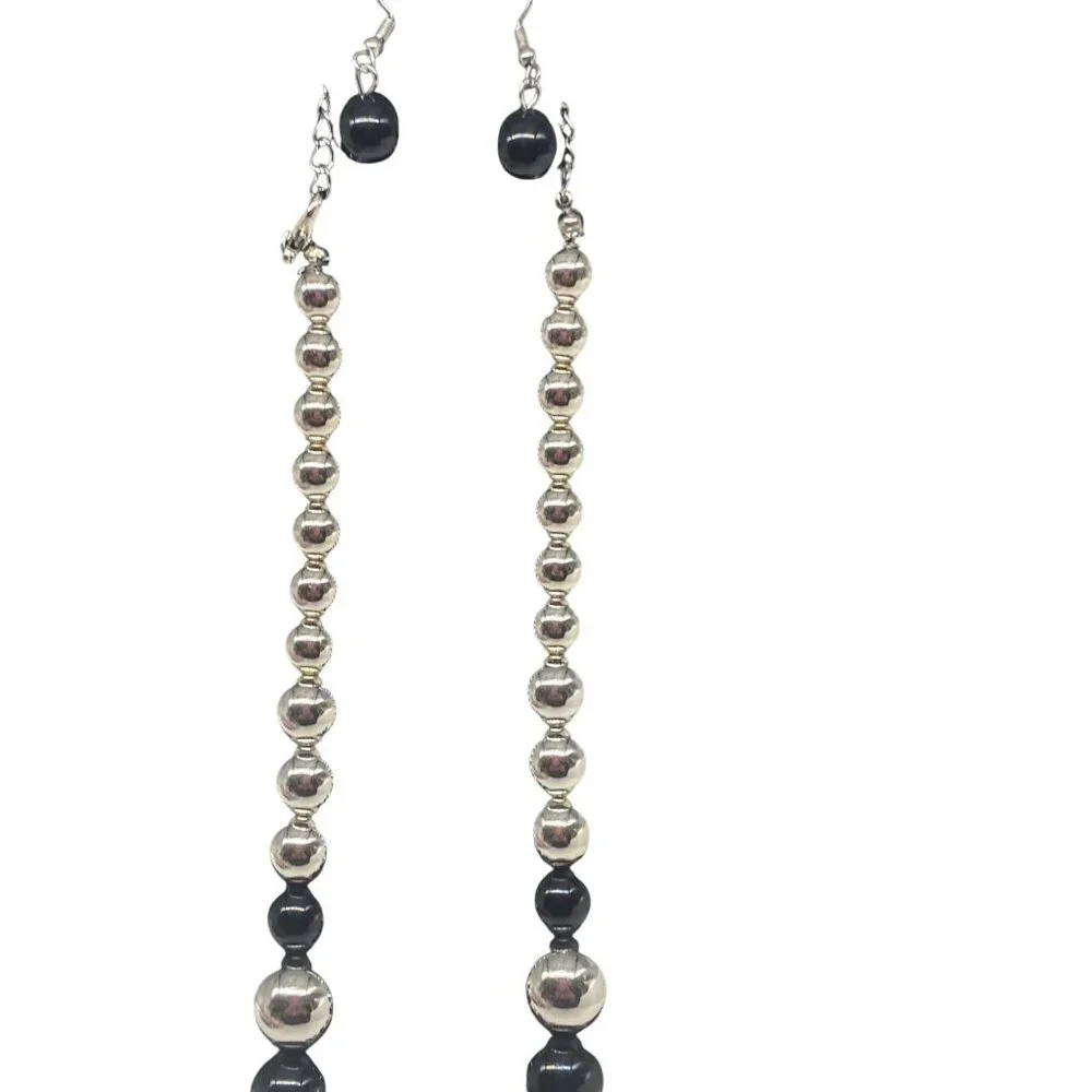 Paparazzi Jewelry Hollywood‎ Haute Spot Black Necklace & Earrings Set For Women